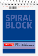 Lade das Bild in den Galerie-Viewer, Spiralblock | A7 | kariert/ liniert
