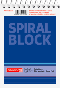 Spiralblock | A7 | kariert/ liniert