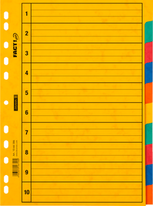Ringbuchregister | A4 | Presskarton | 6-12 teilig